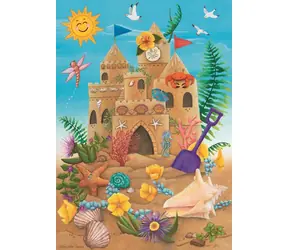 Ravensburger Puzzle: Písečný hrad pod slunečnými paprsky / 35 dílků / od 3 let