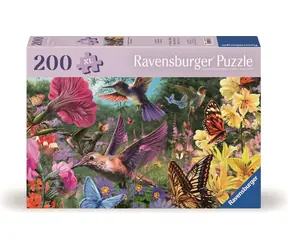 Ravensburger Puzzle: Svět kolibříků a motýlů / 200 dílků / od 8 let 