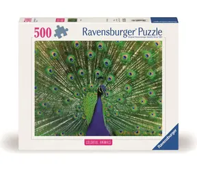 Ravensburger Puzzle: Majestátní páv / 500 dílků / od 12 let 