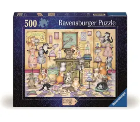 Ravensburger Puzzle: Hrátky rozdováděných koček / 500 dílků / od 12 let