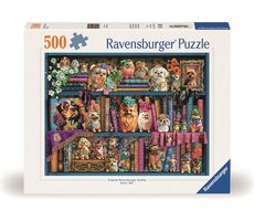 Ravensburger Puzzle: Roztomilí porcelánový mopslíci / 500 dílků / od 12 let
