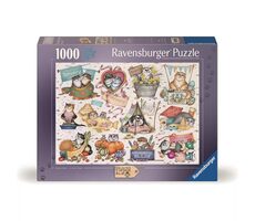 Ravensburger Puzzle: Kočičí kalendář