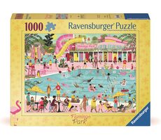 Ravensburger Puzzle: Radovánky u bazénu / 1000 dílků / od 14 let