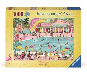 Ravensburger Puzzle: Radovánky u bazénu / 1000 dílků / od 14 let