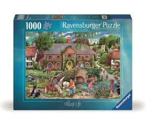 Ravensburger Puzzle: Život na vesnici / 1000 dílků / od 14 let