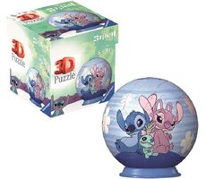 Ravensburger 3D Puzzle Puzzle-Ball Disney: Stitch - Stich & Angel / 54 dílků / od 6 let 