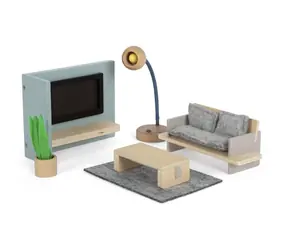 Small foot Nábytek do domečku pro panenky Obývací pokoj / od 3 let