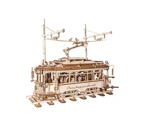 RoboTime 3D dřevěné mechanické puzzle Tramvaj
