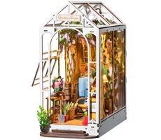 RoboTime 3D puzzle Zarážka na knihy Garden House (dřevěná)