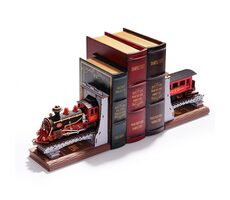 RoboTime 3D skládačka Zarážka na knihy Historický parní vlak