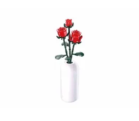 Sluban Flowers M38-B1101-04 Červená růže ve váze