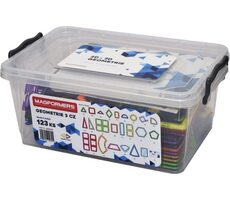 MAGFORMERS Geometrie 3: 2D a 3D - box 123 dílků