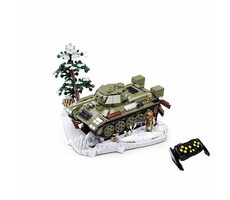 Sluban Power Bricks M38-B7072 R/C T34/76 (1942) Tank na dálkové ovládání