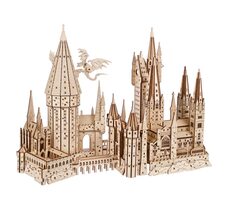 Ugears 3D dřevěné mechanické puzzle Hrad Bradavice, Harry Potter