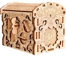 EscapeWelt 3D dřevěná skládačka hlavolamu Secret Treasure Box / Obtížnost: lehká / od 14 let