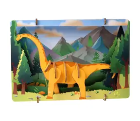 EscapeWelt 3D dřevěné puzzle Brontosaurus / Obtížnost: lehká / od 8 let