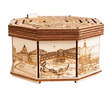 EscapeWelt Dřevěný hlavolam  Secret Maze Box / Obtížnost: střední / od 14 let