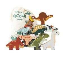 Le Toy Van Skládací věž Dinosauři / od 18 měsíců