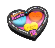 Schylling NeeDoh Mačkací antistresová srdíčka 3 ks / od 3 let