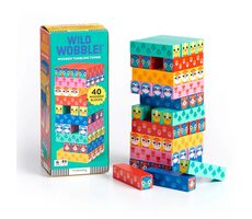 Mudpuppy Dřevěná hra Jenga Zvířata v přírodě / od 3 let