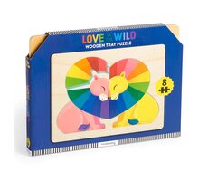 Mudpuppy Dřevěné puzzle Láska v divočině / 8 dílků / od 1 roku