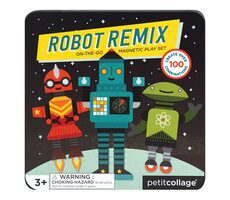 Petit Collage Magnetická hra Roboti / od 3 let