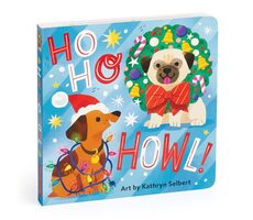 Mudpuppy Knížka s roztomilými pejsky Ho Ho Howl! / od narození