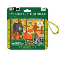 Petit Collage Puzzle 2v1 lesní zvěř / 49 dílků / od 5 let
