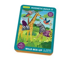 Mudpuppy Magnetická sada Divoká zvířata 70ks / od 4 let