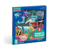 Mudpuppy Magnetické puzzle Hlubiny moří / 2x20 dílků / od 4 let