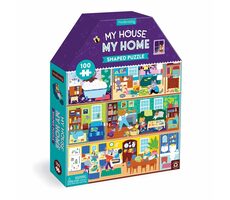 Mudpuppy Můj dům, můj domov - puzzle ve tvaru domu / 100 dílků / od 5 let