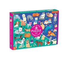 Mudpuppy Oboustranné puzzle Psi a kočky / 100 dílků / od 6 let