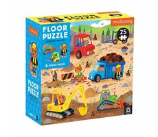 Mudpuppy Podlahové puzzle auta na stavbě / 25 dílků / od 2 let