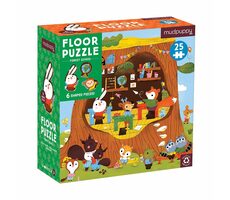 Mudpuppy Podlahové puzzle Lesní školka / 25 dílků / od 2 let