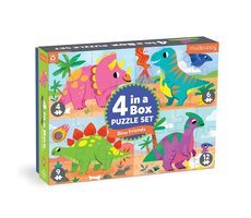 Mudpuppy Puzzle Dinosauři sada 4 v 1 / od 2 let 