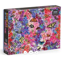 Galison Puzzle Motýli v sladkých hrášcích 1000 dílků / od 8 let