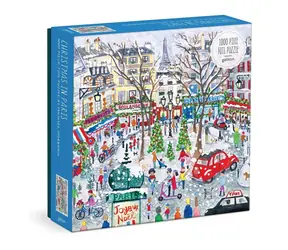 Galison Fóliové puzzle Michael Storrings Vánoční Paříž 1000 dílků / od 3 let
