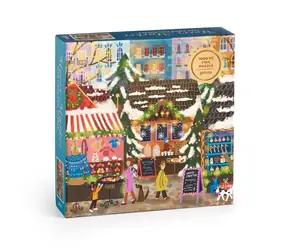 Galison Fóliové puzzle Joy Laforme Vánoční trhy 1000 dílků / od 3 let
