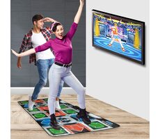 Rozbaleno - Mad Monkey Retro Taneční podložka pro 2 hráče / 110 skladeb / 9 scén  / rozbaleno