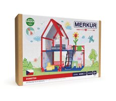 Merkur - Domeček pro panenky - 34x39x25 cm / 345 dílků / od 5 let