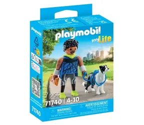 Playmobil® My Life 71740 Běžec s border kolií / Počet dílků: 7 / od 4 let