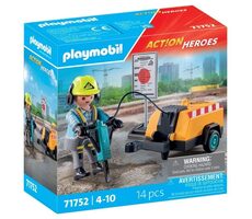 Playmobil® Action Heroes 71752 Stavební dělník se sbíječkou / Počet dílků: 14 / od 4 let