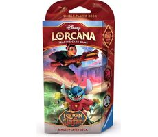 Disney Lorcana: Reign of Jafar - Ruby & Steel Starter Deck (Mulan & Stitch) / od 8 let