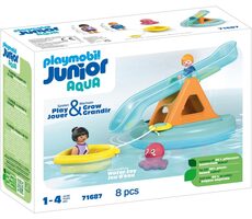 Playmobil® Junior Aqua 71687  Koupací ostrov se skluzavkou / Počet dílků: 8 / od 1 roku