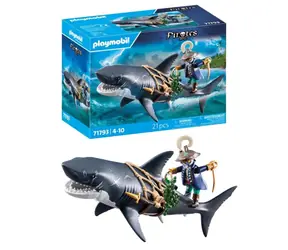 Playmobil® Pirates 71793 Pirát se žralokem obrovským / Počet dílků: 21 / od 4 let