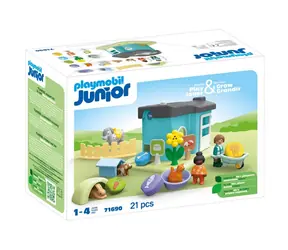 Playmobil® Junior 71690 Ustájení zvířat s dávkovačem krmiva / Počet dílků: 21 / od 1 roku