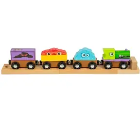 Bigjigs Rail Dřevěný vláček Příšerky / od 3 let
