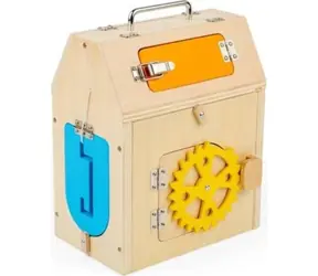 Bigjigs Toys Activity board Domeček / od 12 měsíců