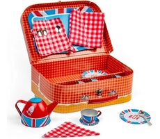 Bigjigs Toys Čajová sada v kufříku Londýn / od 3 let