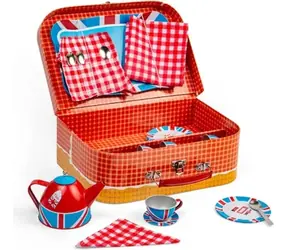 Bigjigs Toys Čajová sada v kufříku Londýn / od 3 let